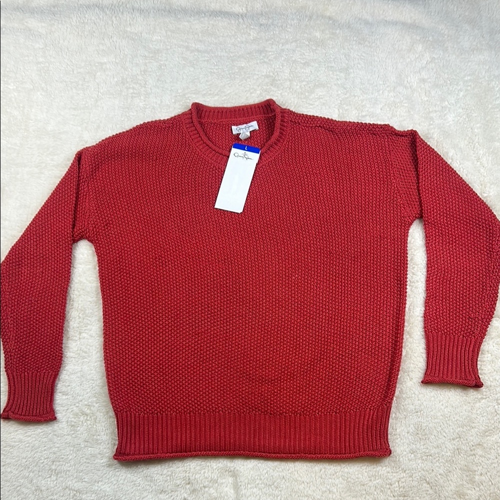 Jessica Simpson Red Crewneck Sweater